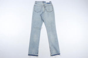 RE/DONE BLUE HIGH RISE STRAIGHT LEG JEANS W24 UK 6