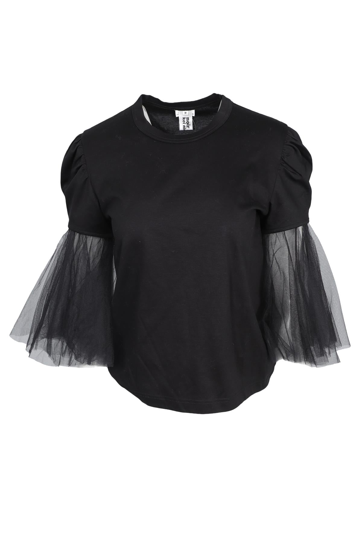 NOIR KEI NINOMIYA BLACK COTTON T-SHIRT MEDIUM