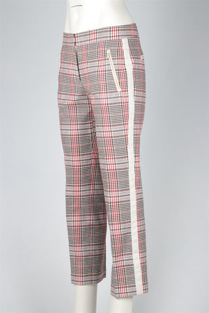 ME+EM PINK COTTON STRAIGHT LEG PANTS UK 10