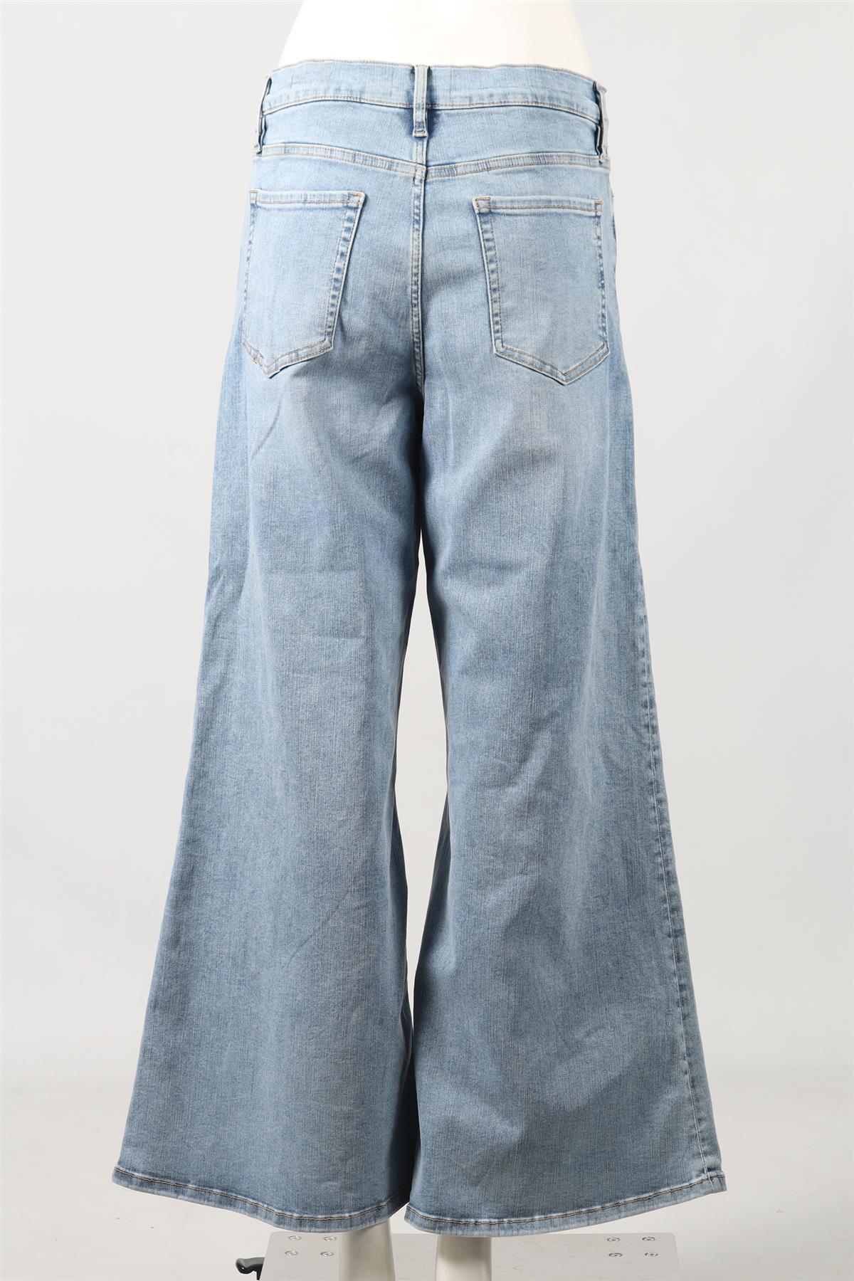 FRAME HIGH RISE WIDE LEG JEANS W30 UK 14