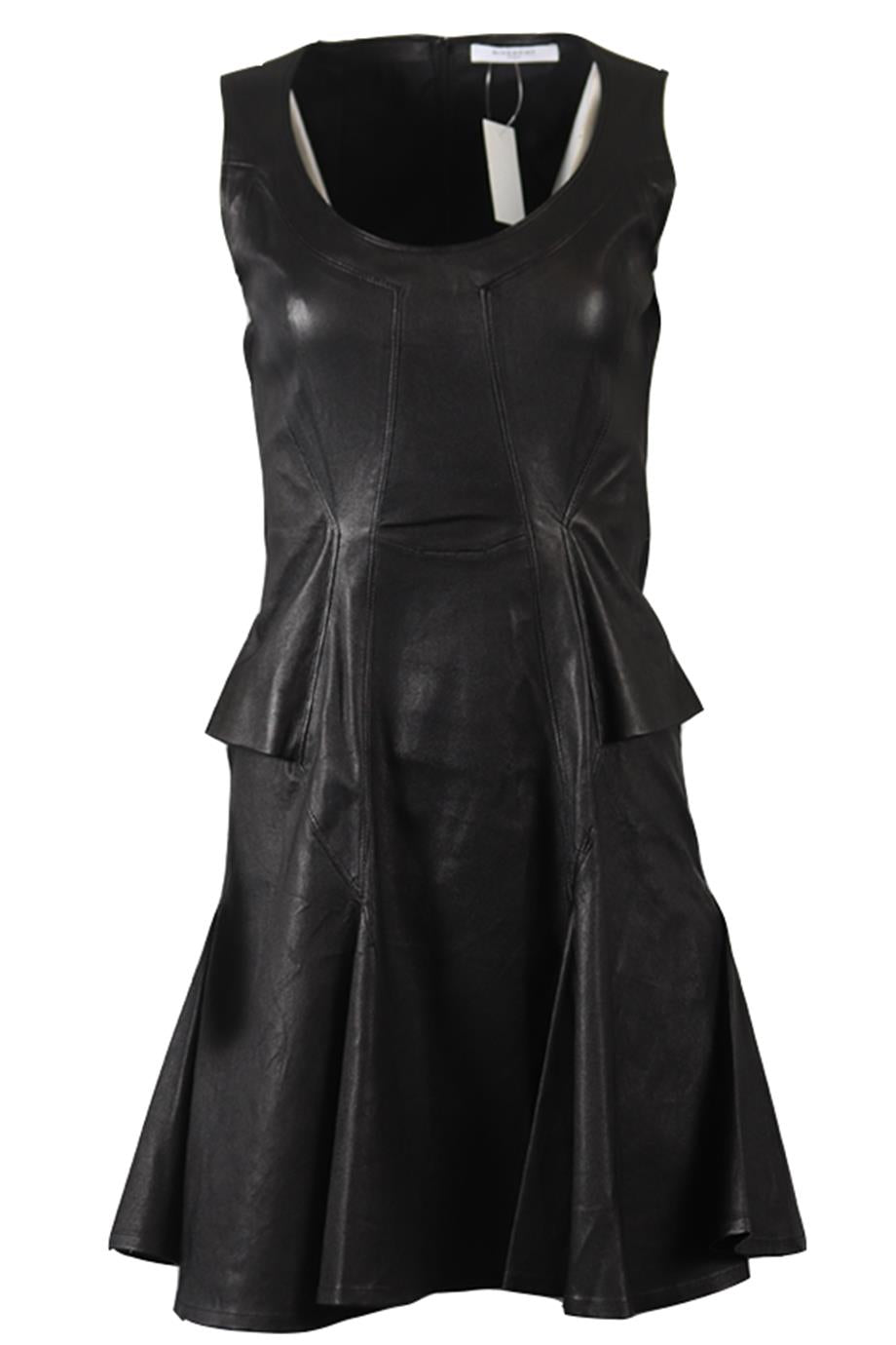 GIVENCHY LEATHER MINI DRESS FR 38 UK 10