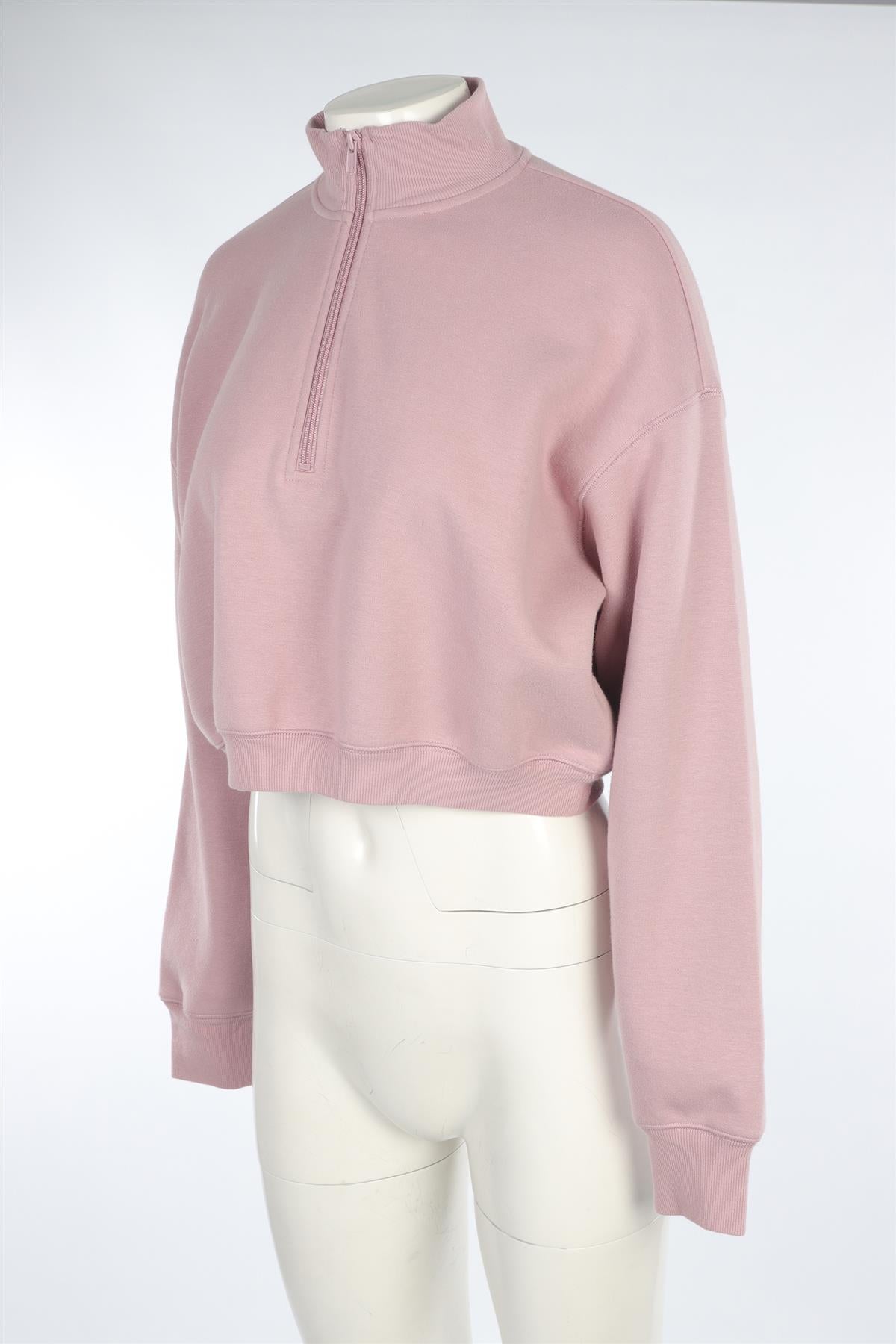 SKIMS PINK COTTON SWEATSHIRT MEDIUM