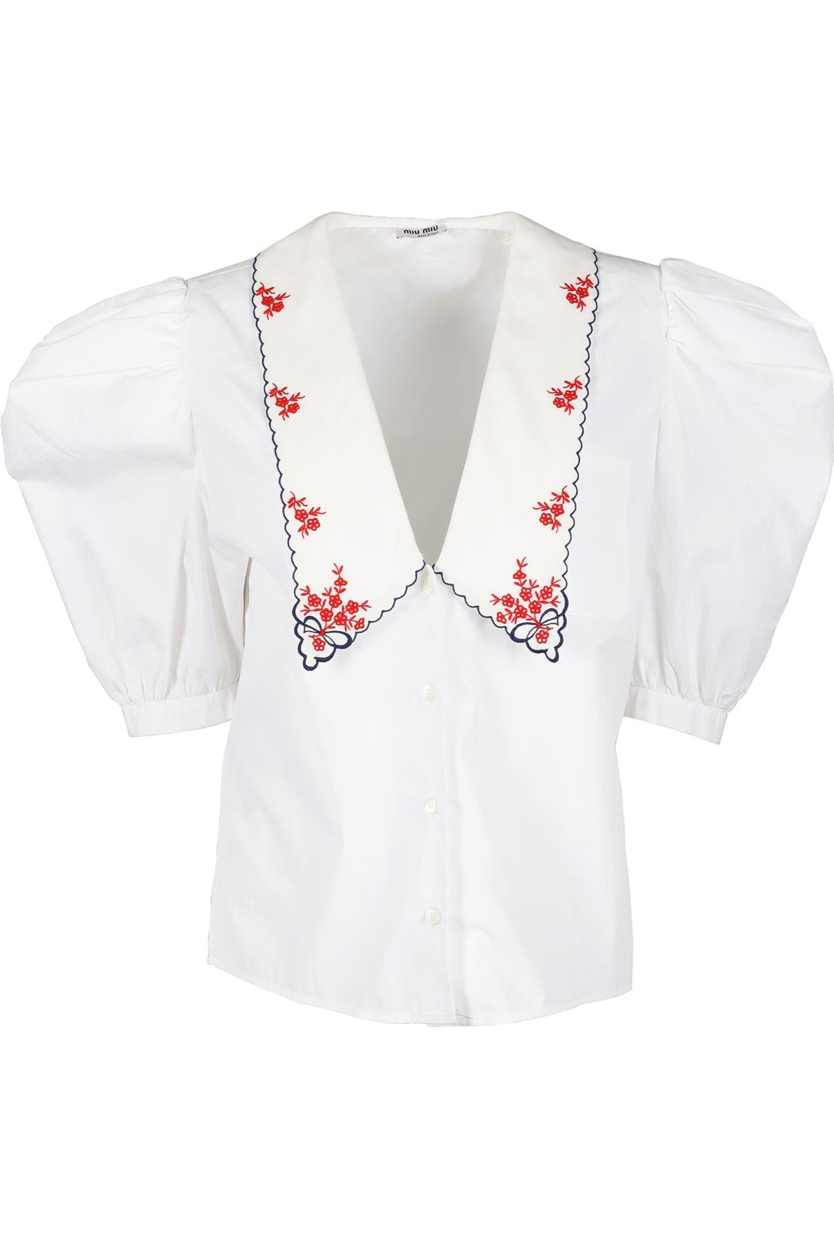 MIU MIU WHITE COTTON SHIRT IT 38 UK 6