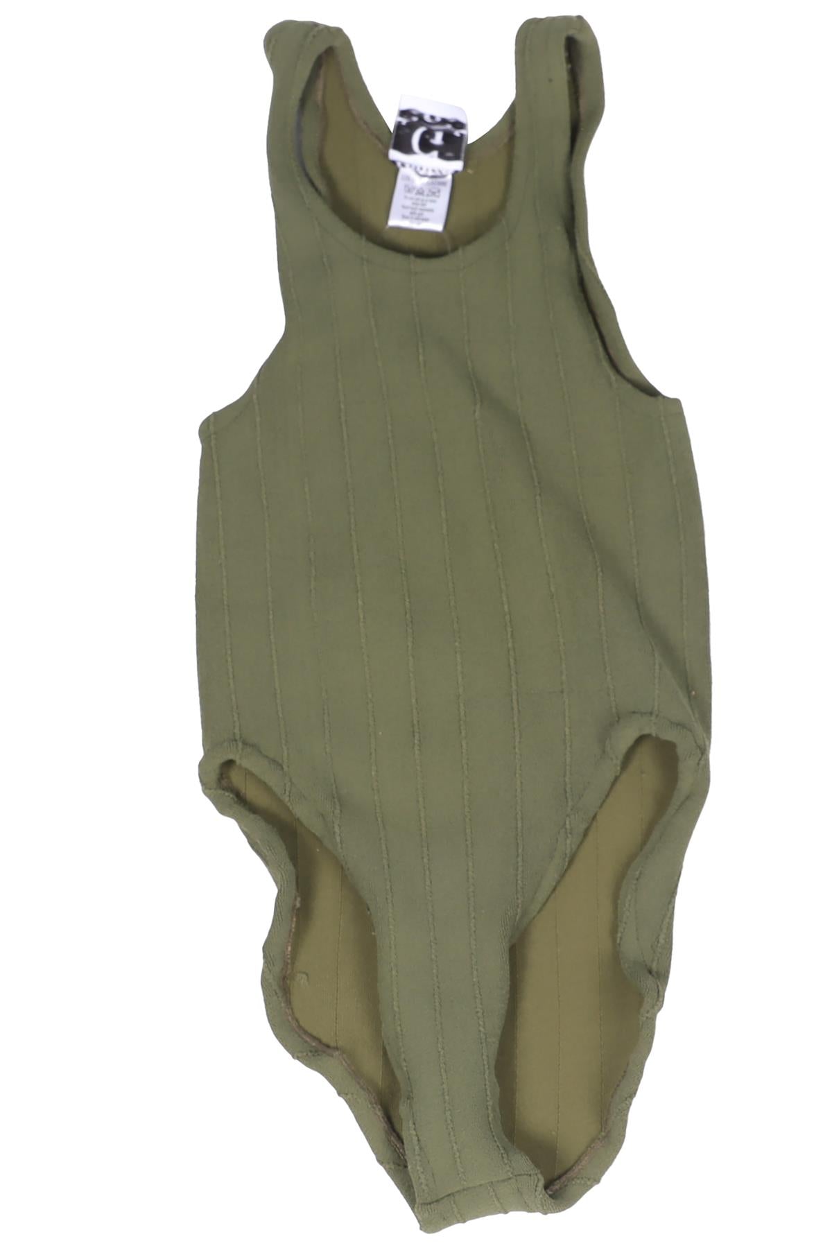 HUNZA G GREEN SWIMSUIT ONE SIZE