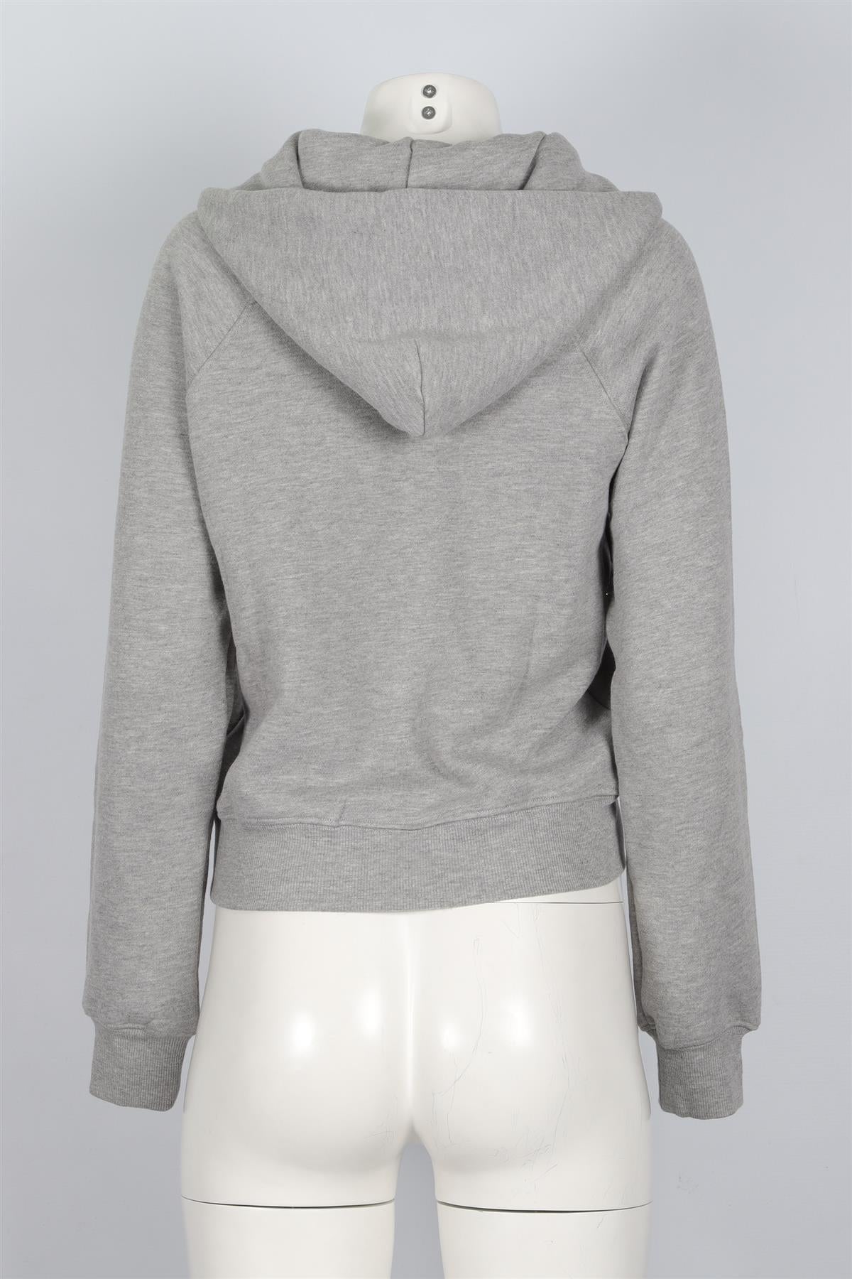 ETERNE GREY COTTON HOODIE MEDIUM