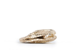 NANCY GONZALEZ GOLD PYTHON CLUTCH