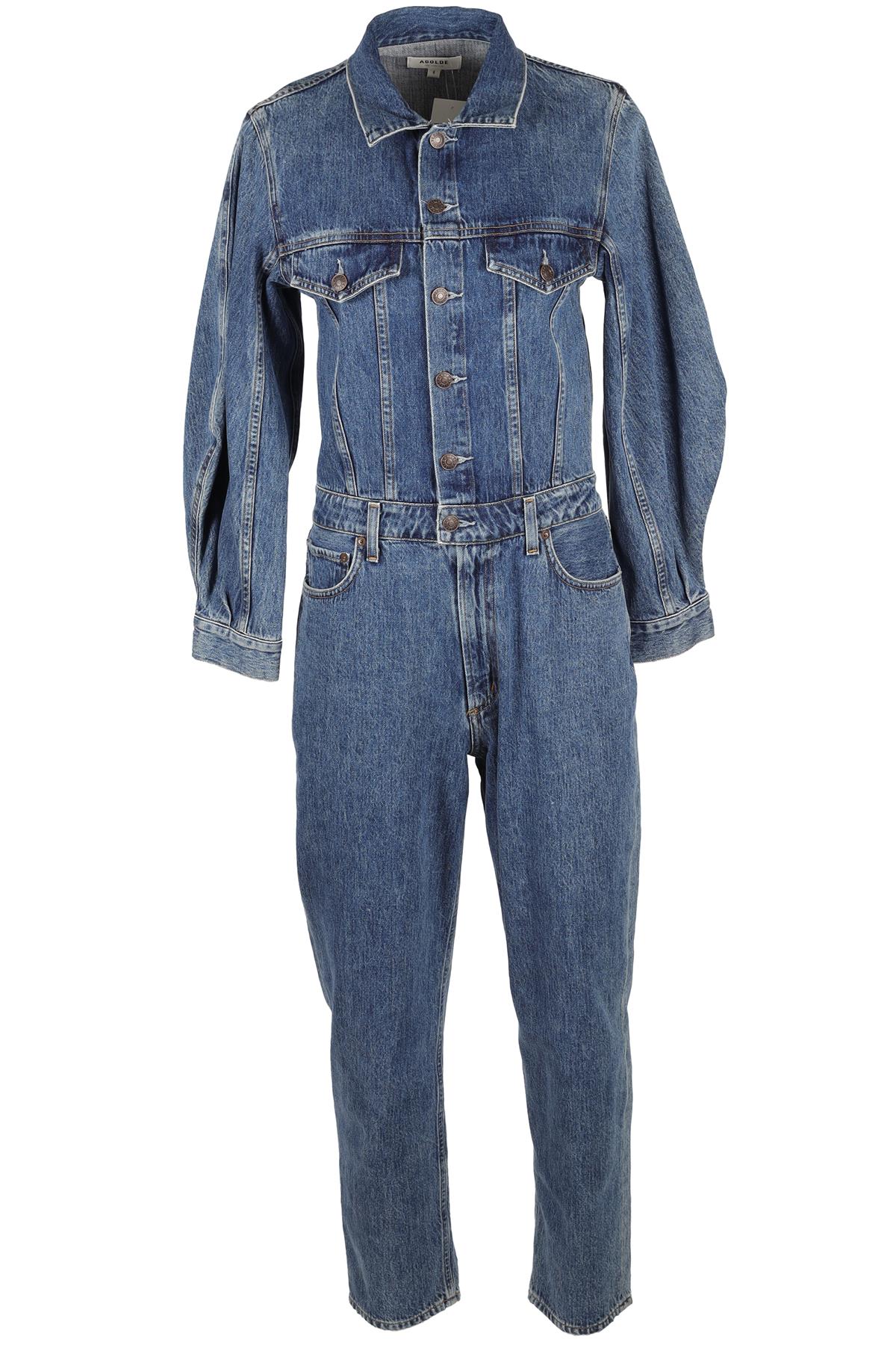 AGOLDE BLUE DENIM JUMPSUIT US 4 UK 8