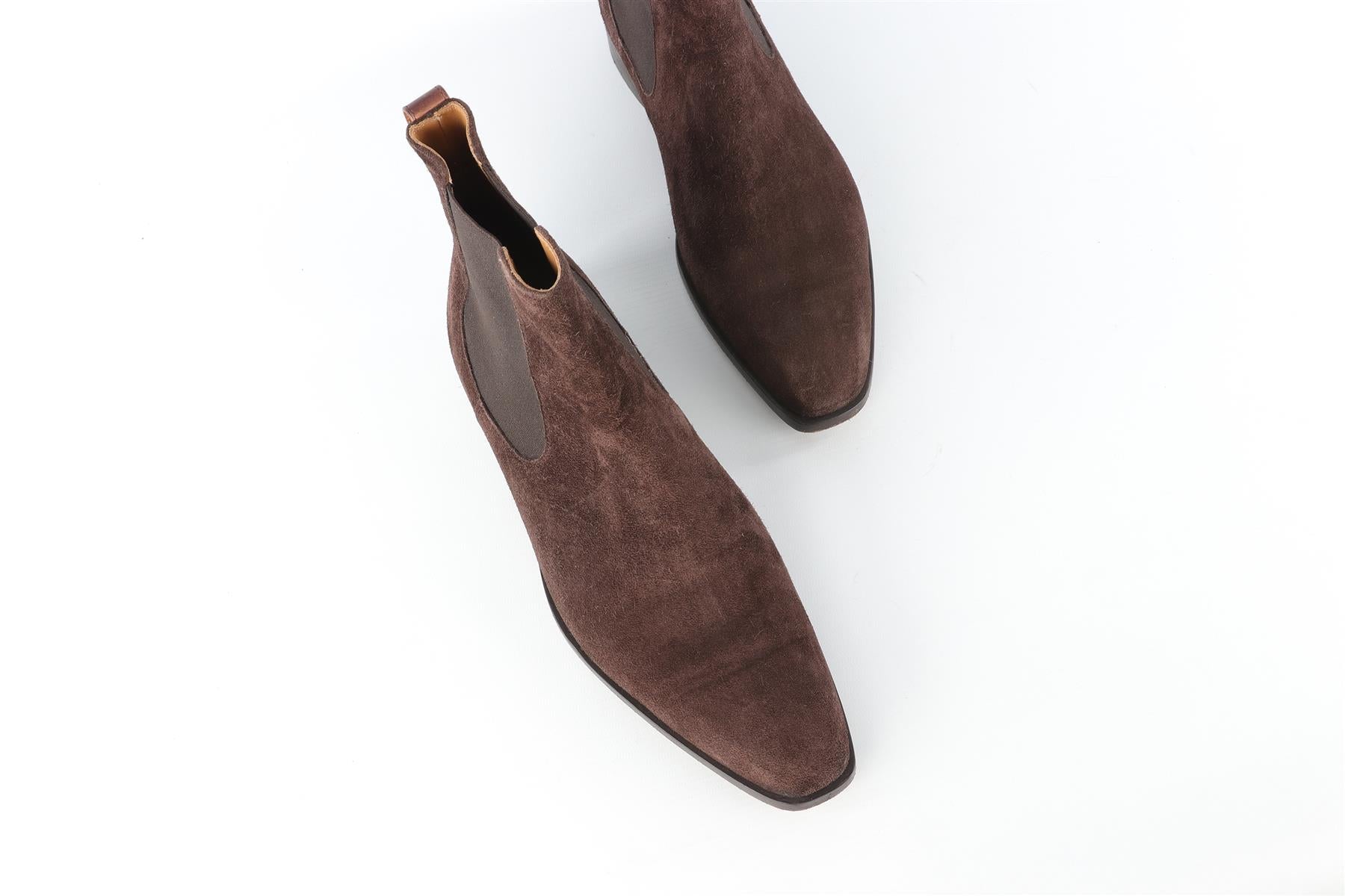 BERLUTI BROWN MEN'S SUEDE ANKLE BOOTS EU 42 UK 8 US 9