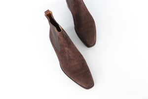 BERLUTI BROWN MEN'S SUEDE ANKLE BOOTS EU 42 UK 8 US 9
