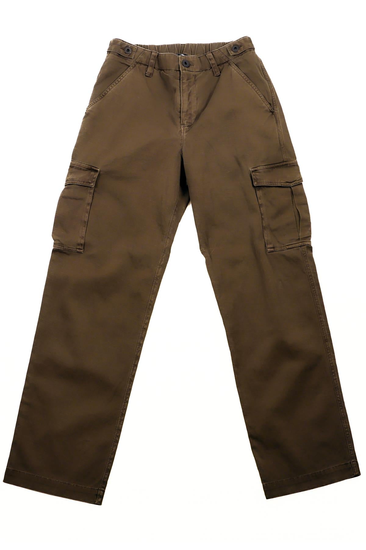 JAMES PERSE GREEN COTTON STRAIGHT LEG PANTS UK 8