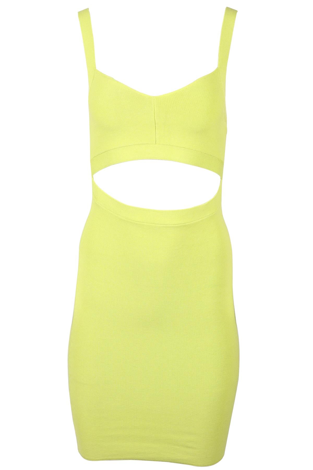 JOHN ELLIOTT GREEN KNIT MINI DRESS UK 8