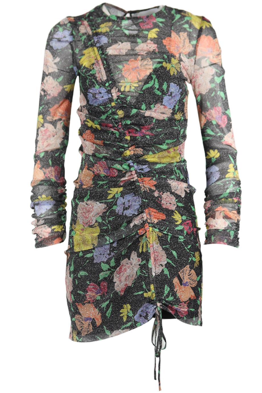 ALICE MCCALL FLORAL PRINT MESH MINI DRESS AU 8 UK 8