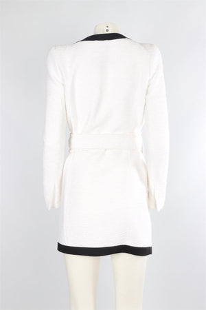 ALEXANDRE VAUTHIER WHITE TWEED MINI DRESS IT 38 UK 6