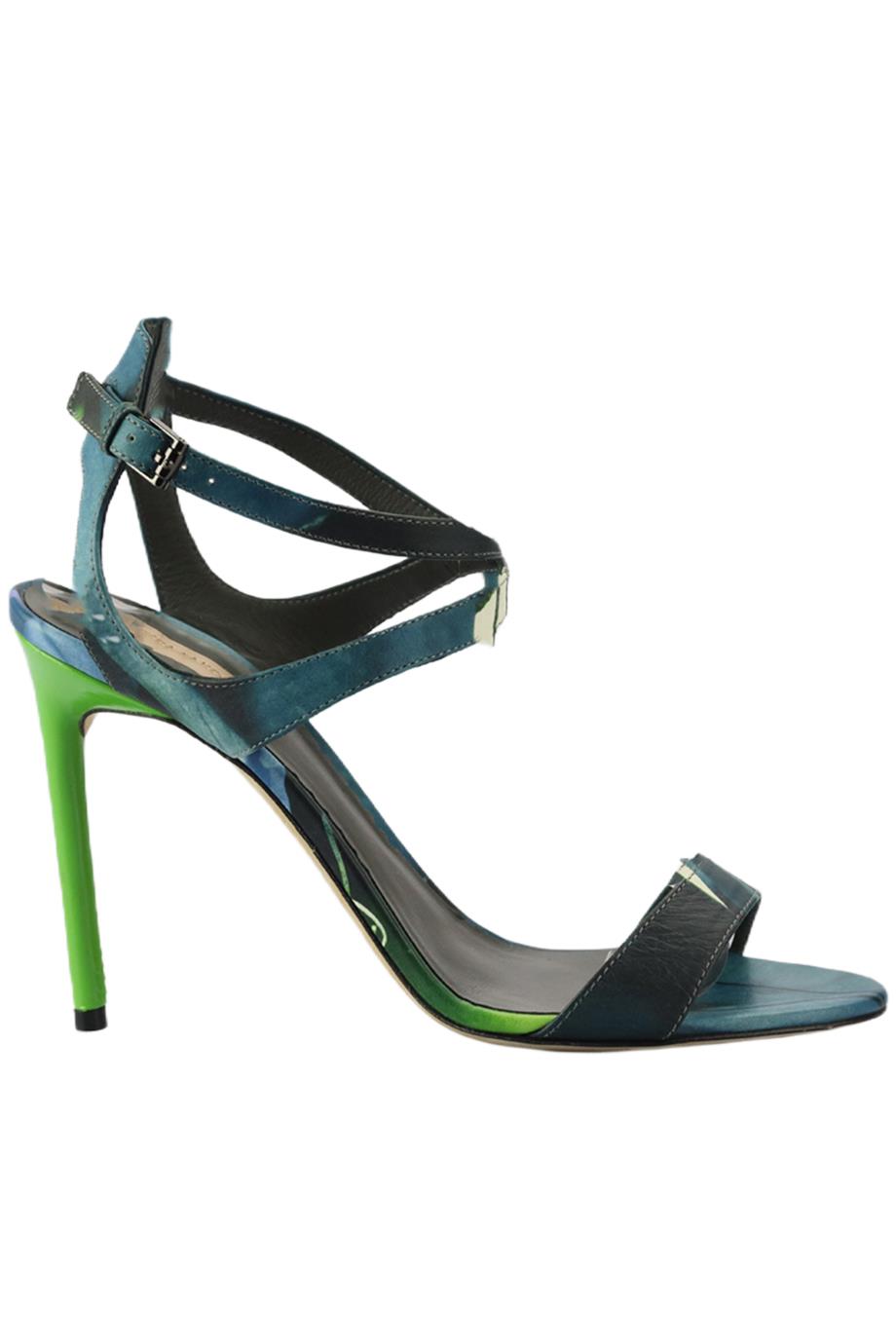 REED KRAKOFF PRINTED LEATHER SANDALS EU 38 UK 5 US 8