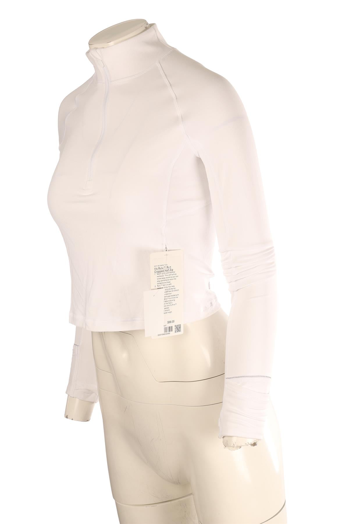 LULULEMON WHITE JERSEY TOP SMALL