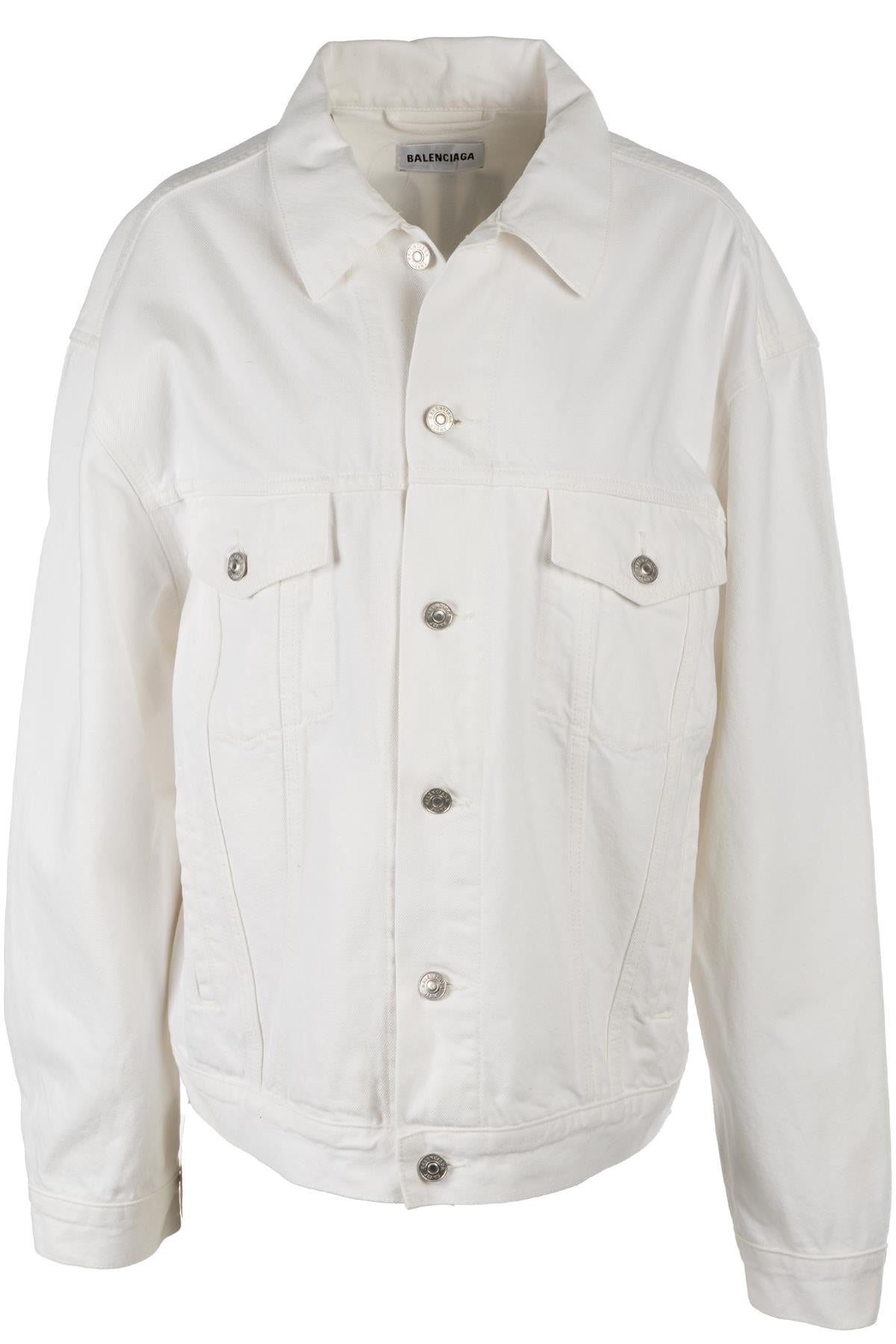 BALENCIAGA WHITE DENIM JACKET IT 40 UK 8