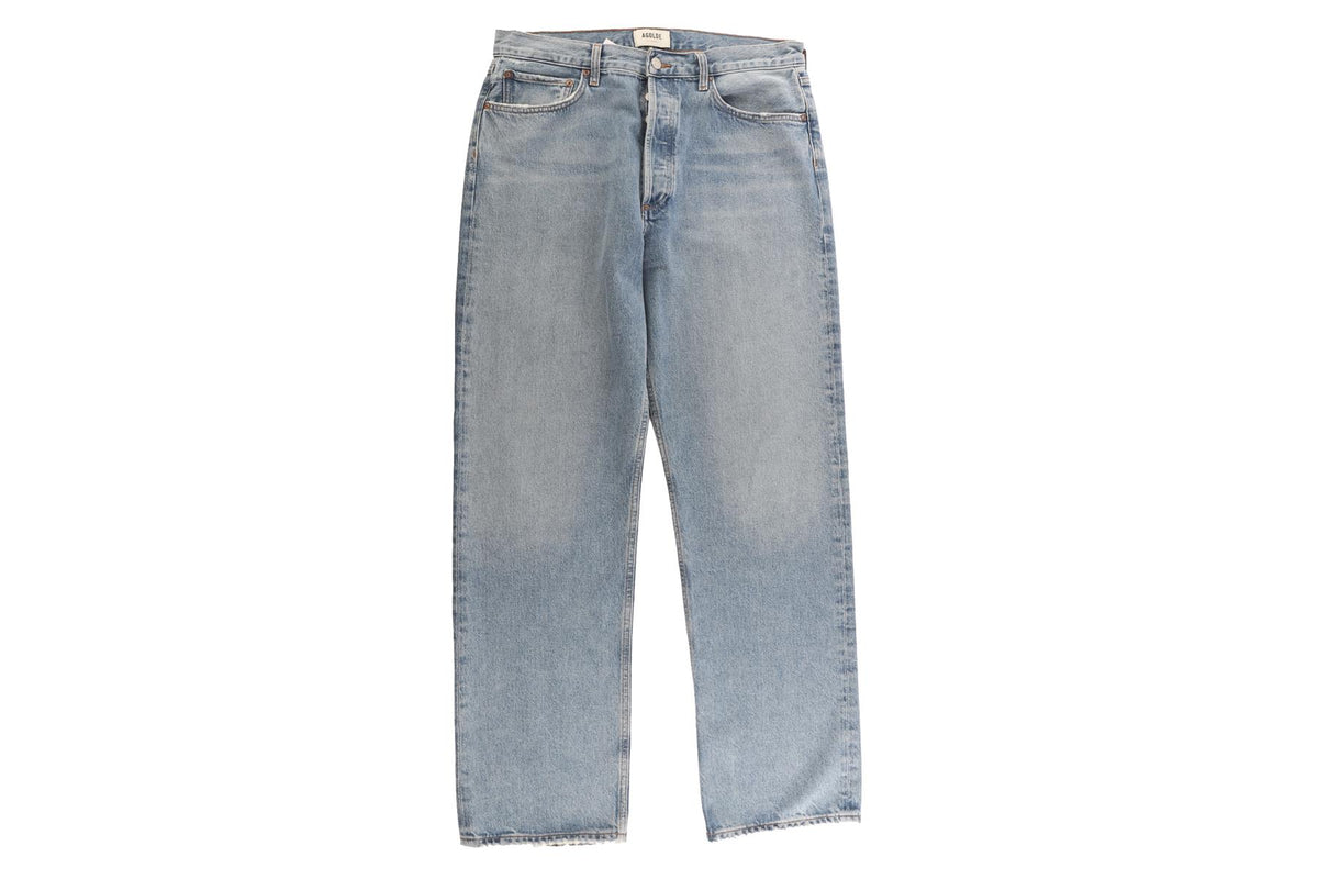 AGOLDE BLUE DENIM STRAIGHT LEG JEANS W30 UK 12