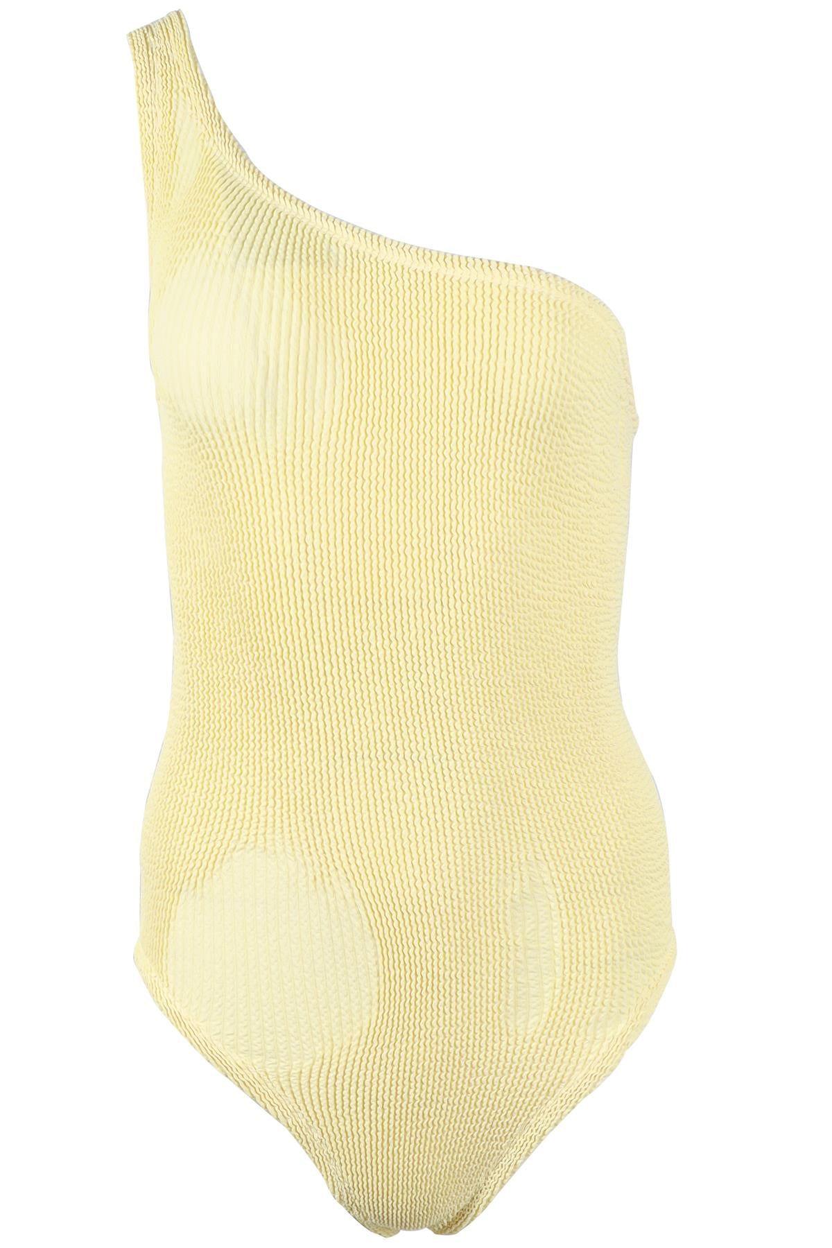HUNZA G YELLOW SWIMSUIT