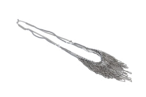 CHANEL GREY 2015 CC CHAIN NECKLACE
