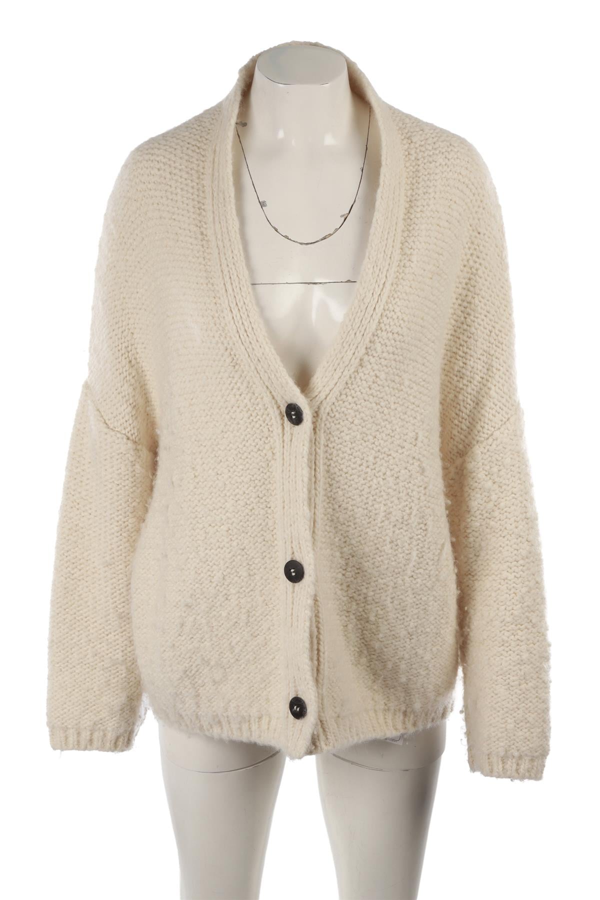 IVORY ALPACA CARDIGAN