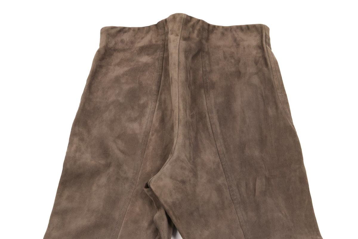 RALPH LAUREN GREY SUEDE SKINNY PANTS XSMALL