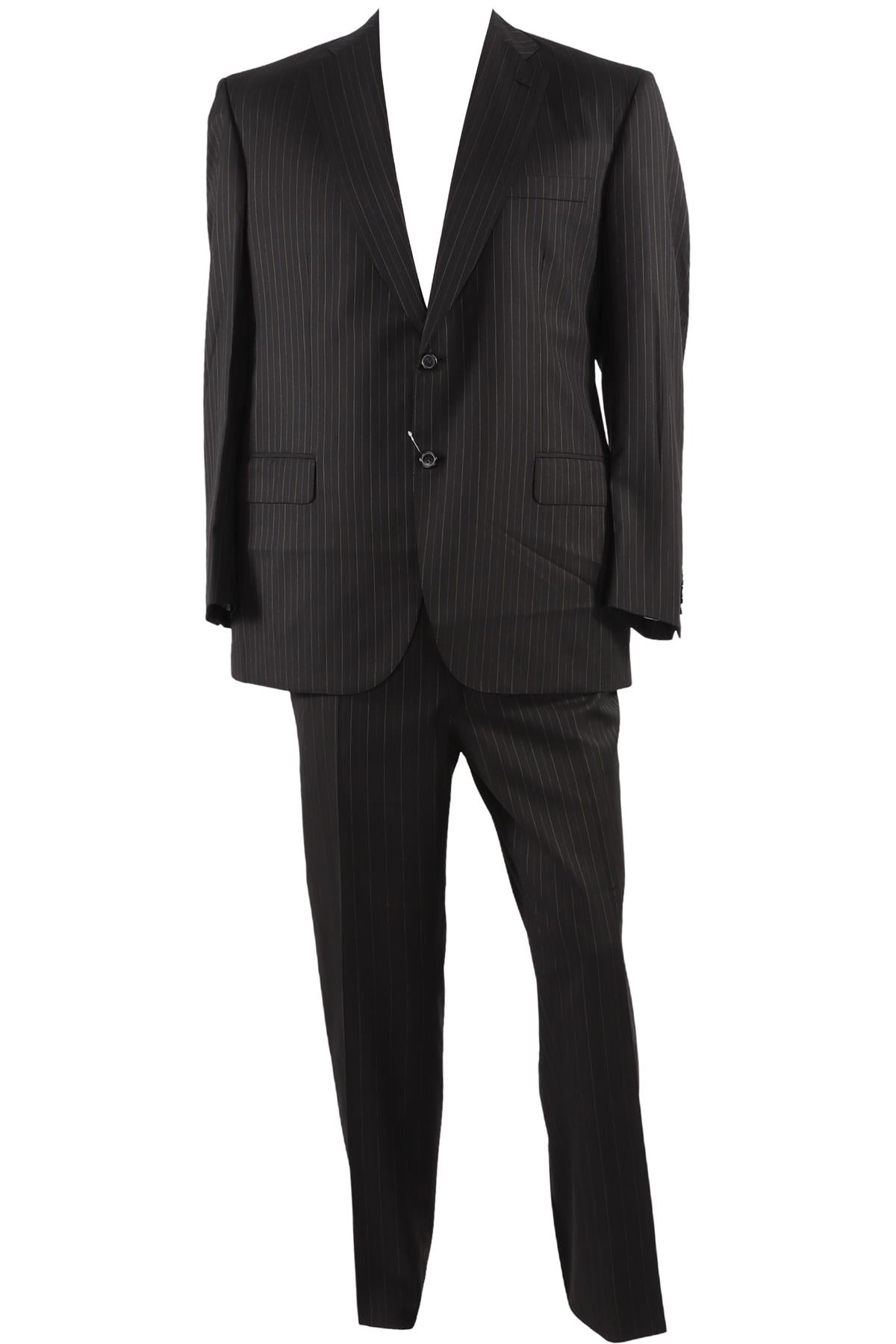 BRIONI BLACK MEN'S WOOL TWO PIECE SUIT IT 46 UK/US 36
