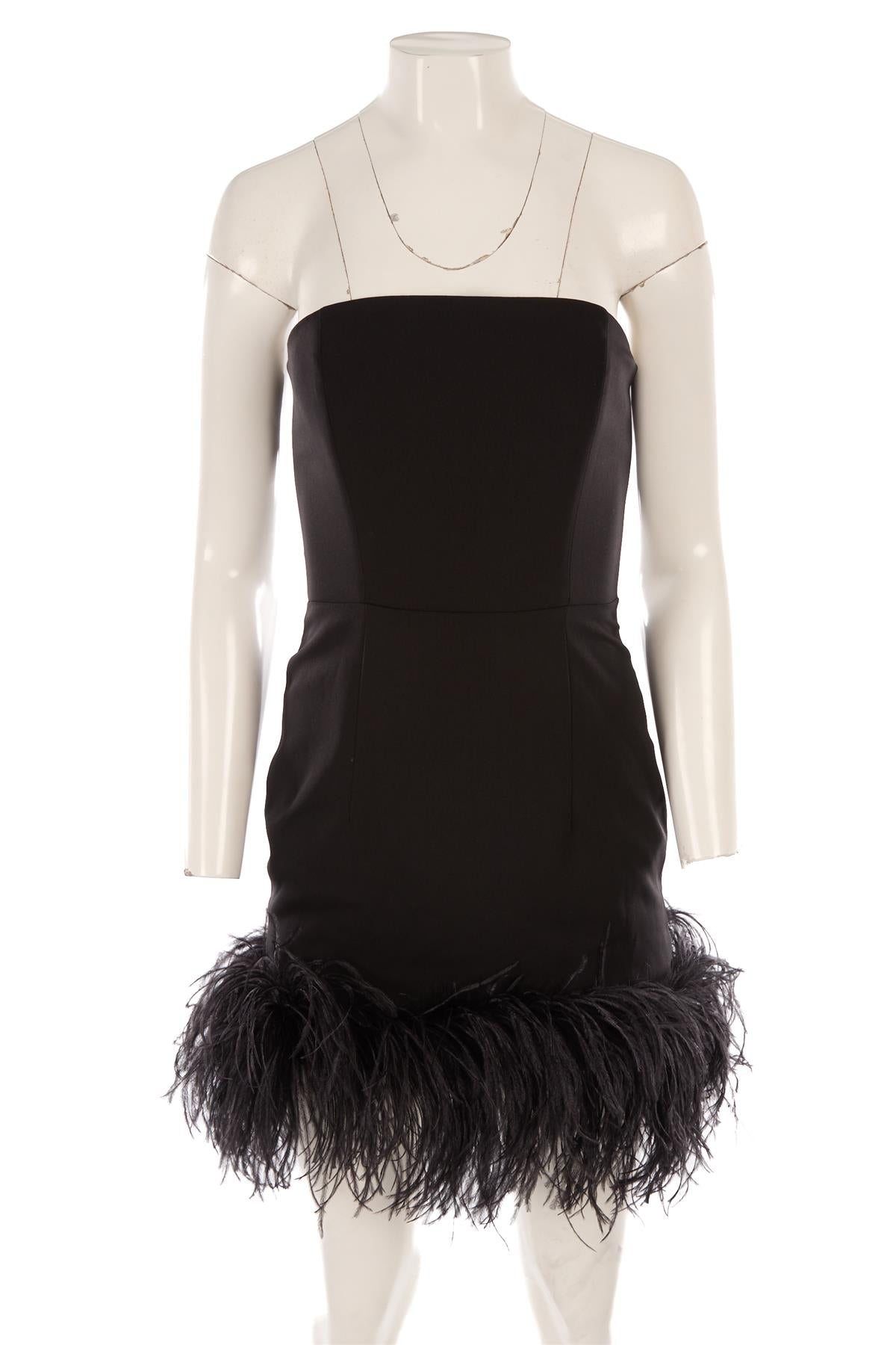 16ARLINGTON BLACK CREPE MINI DRESS UK 8