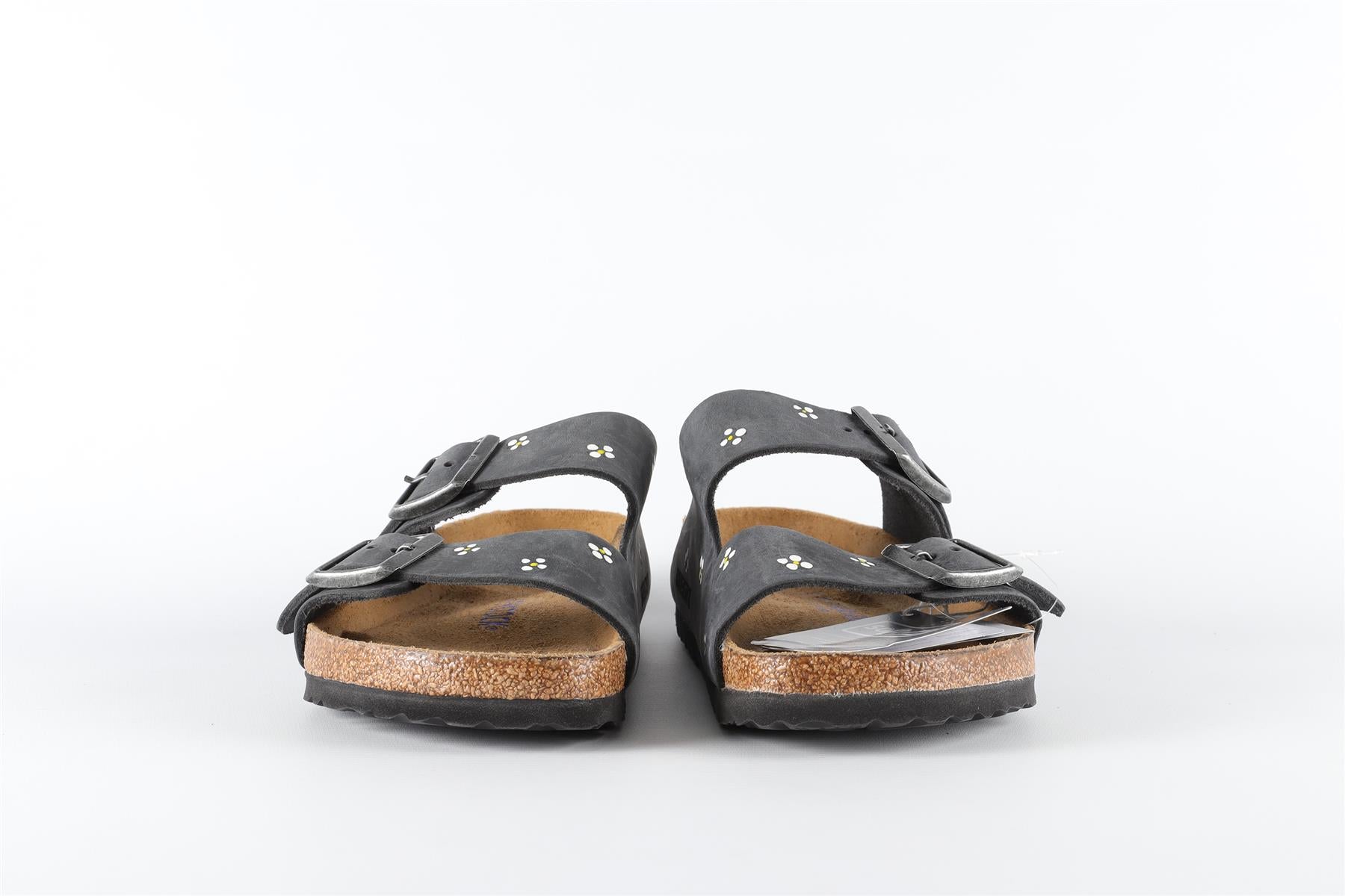 BIRKENSTOCK BLACK SUEDE SANDALS EU 38 UK 5 US 8