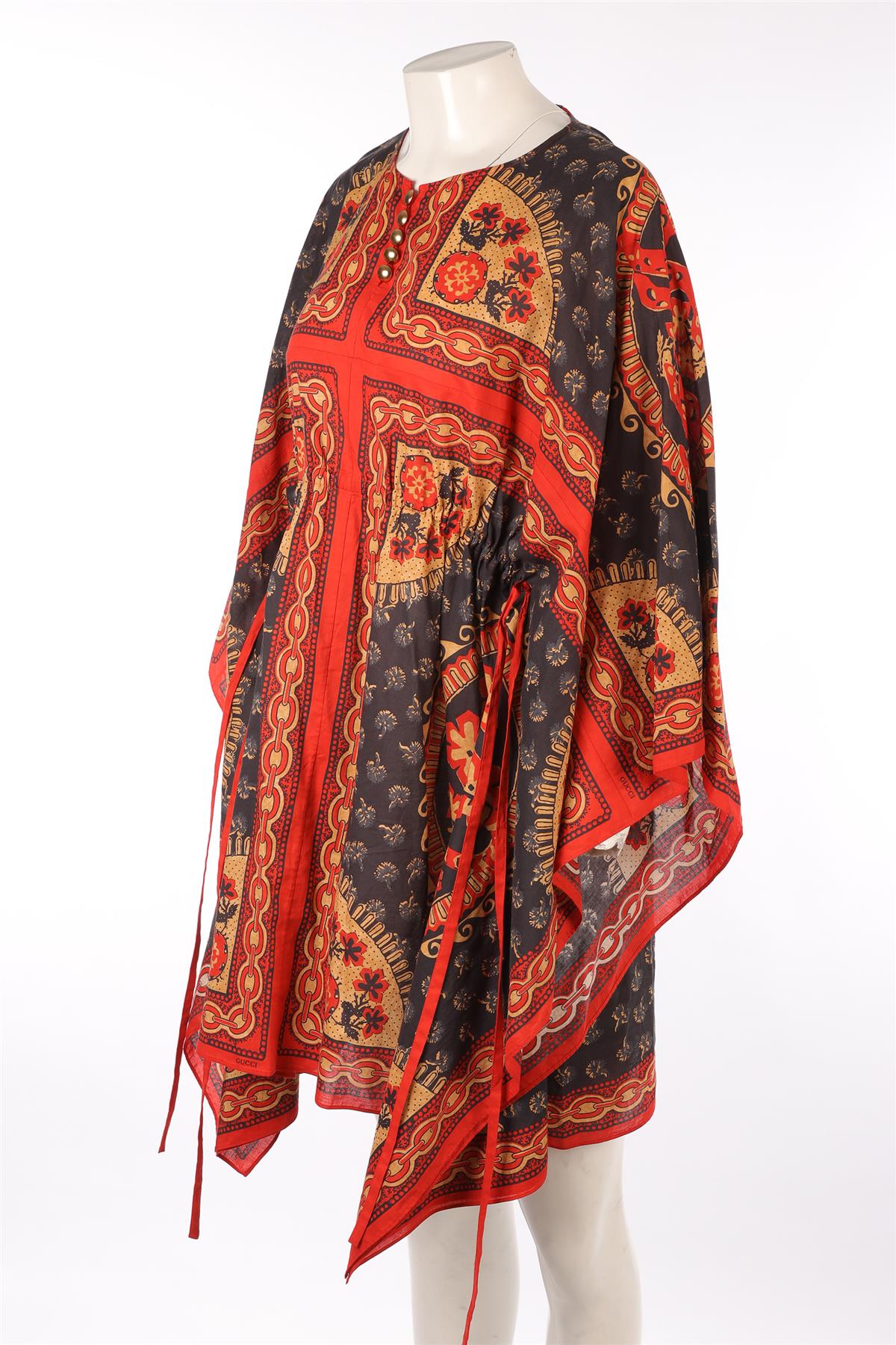 GUCCI RED COTTON MINI DRESS IT 40 UK 8