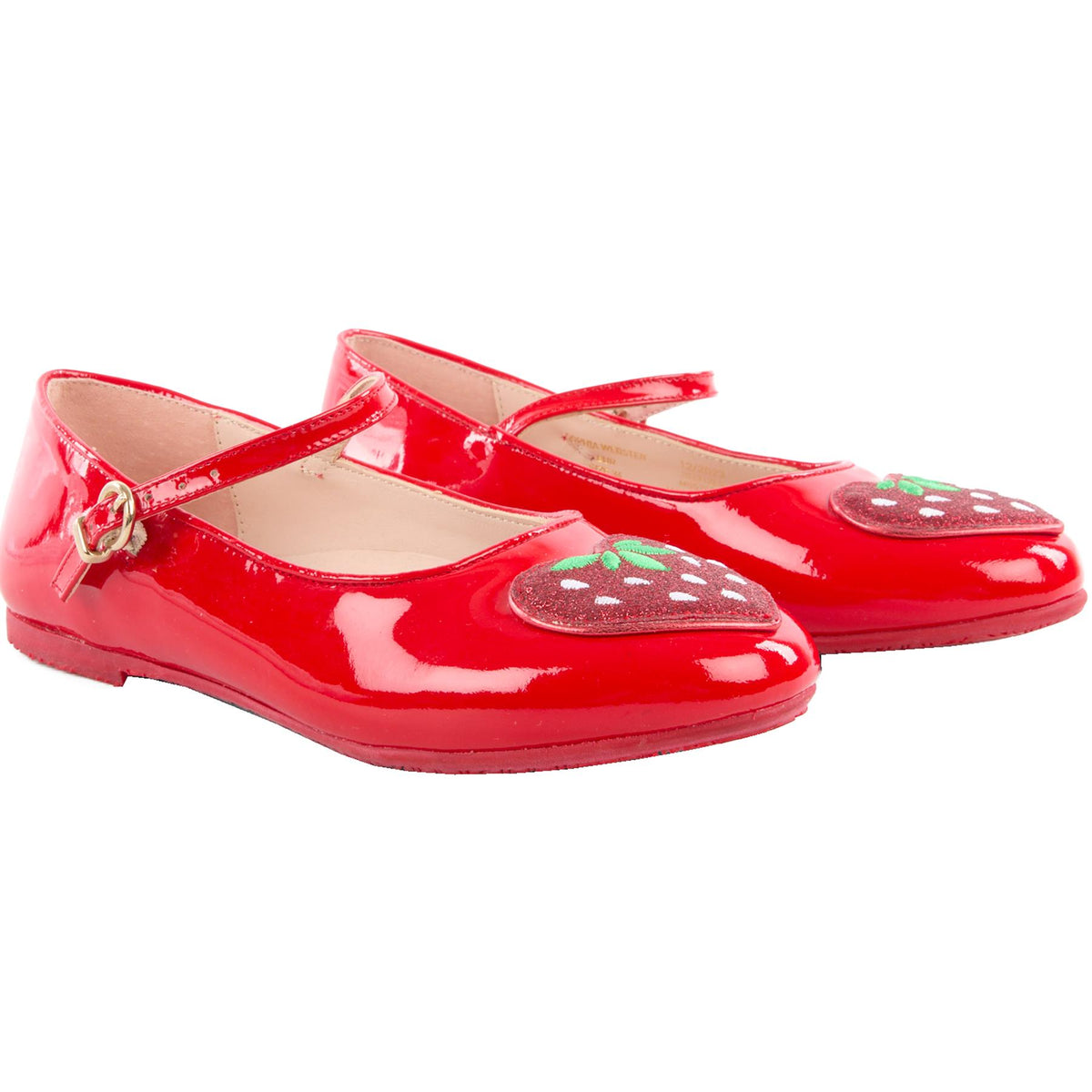 SOPHIA WEBSTER RED KIDS GIRLS BALLET FLATS EU 34 UK 2 US 3