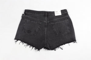 AGOLDE GREY HIGH RISE DENIM SHORTS W28 UK 10