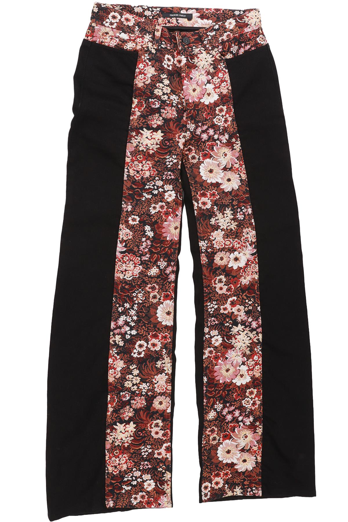 PHOEBE PHILO BLACK HIGH RISE BARREL LEG JEANS FR 38 UK 10