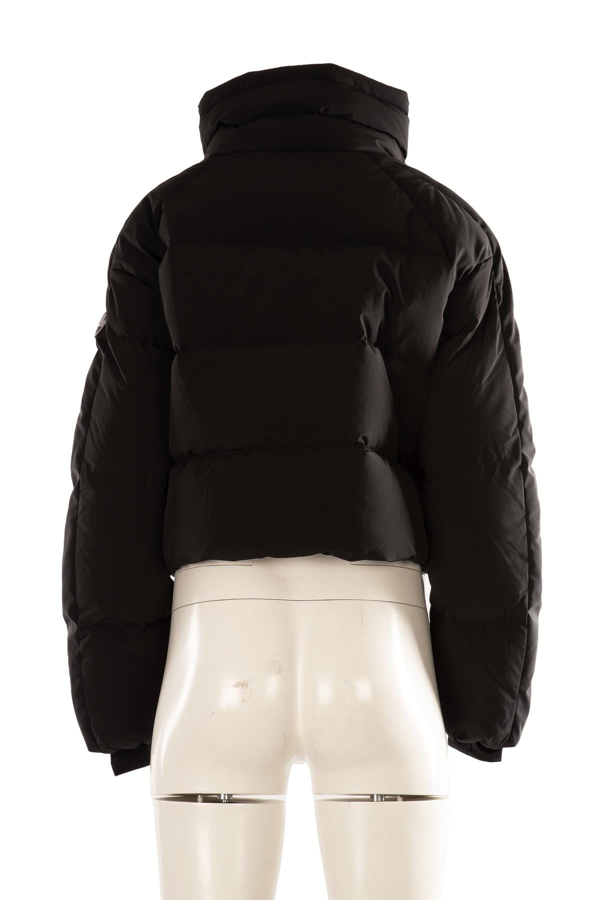 FUSALP BLACK PADDED DOWN JACKET FR 42 UK 14
