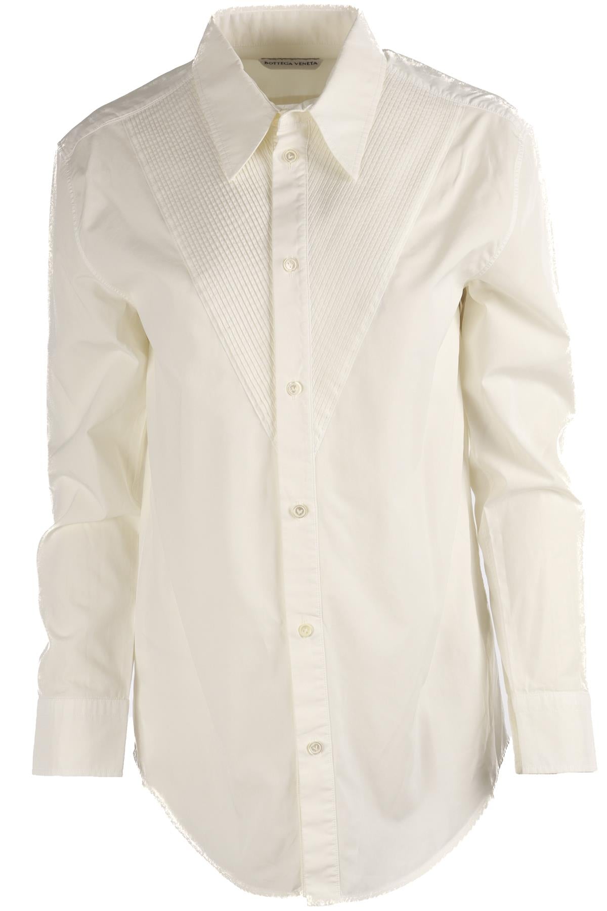 BOTTEGA VENETA ECRU COTTON SHIRT IT 40 UK 8
