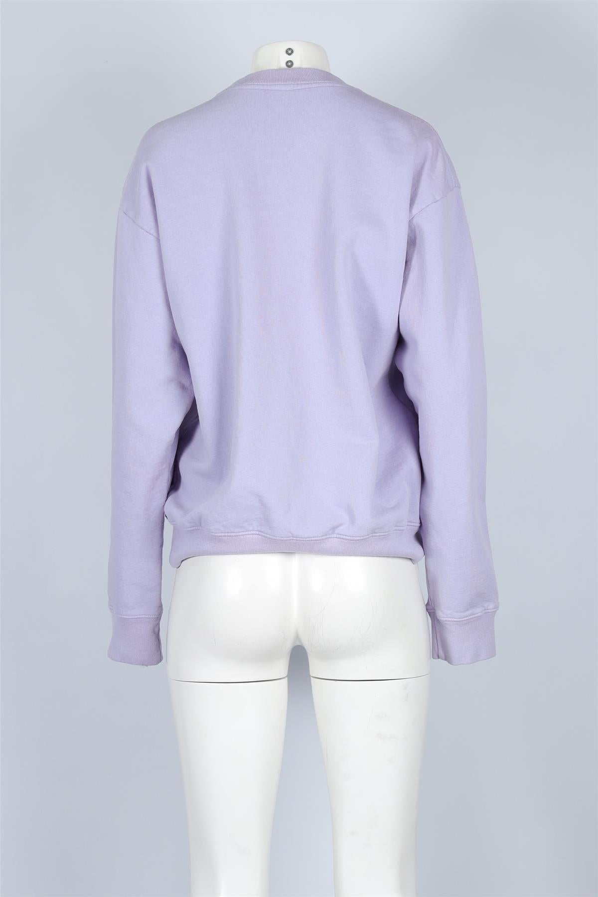 SPORTY & RICH PURPLE COTTON SWEATSHIRT MEDIUM
