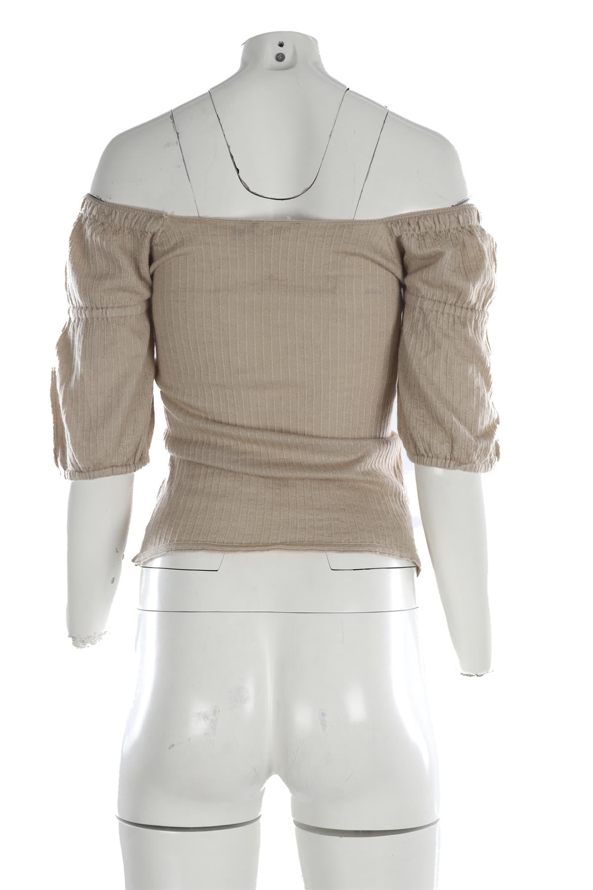 PRADA BEIGE CASHMERE TOP IT 42 UK 10