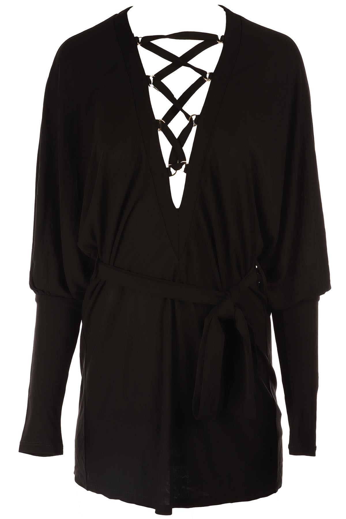BALMAIN BLACK CREPE MINI DRESS FR 36 UK 8