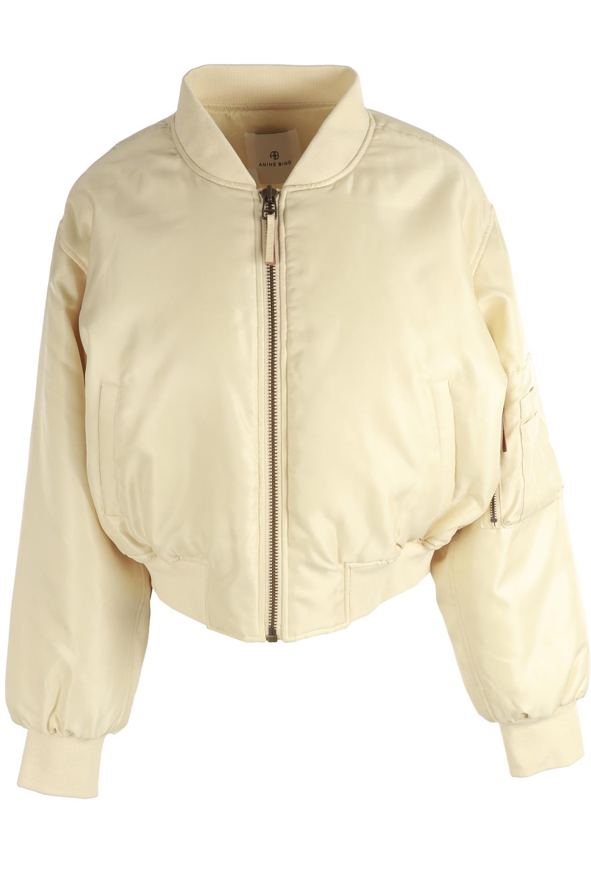 ANINE BING YELLOW NYLON JACKET SMALL