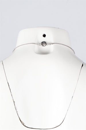 THEO FENNELL 18K WHITE GOLD AND DIAMOND CHAIN NECKLACE