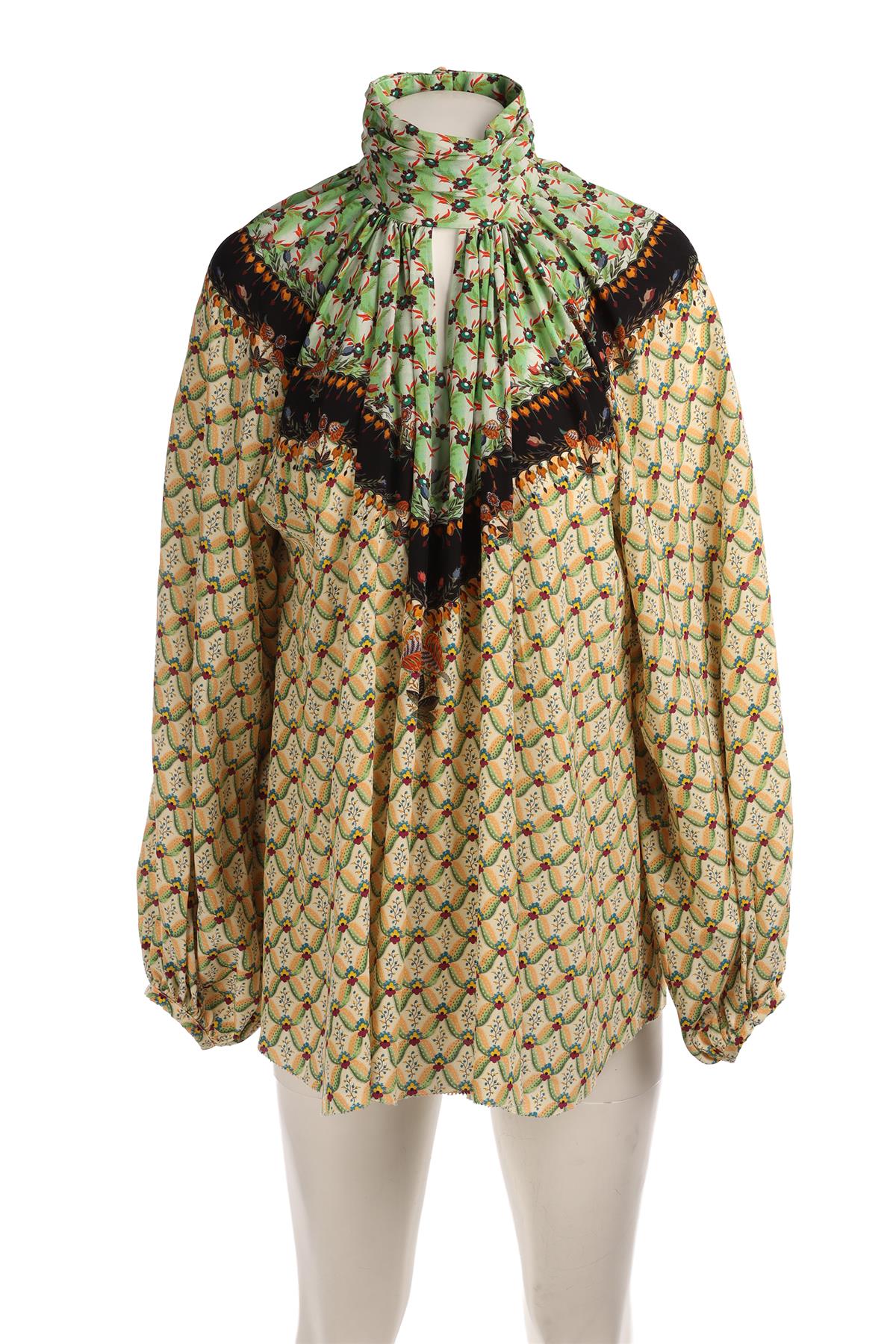 ETRO MULTI SILK TOP IT 44 UK 12