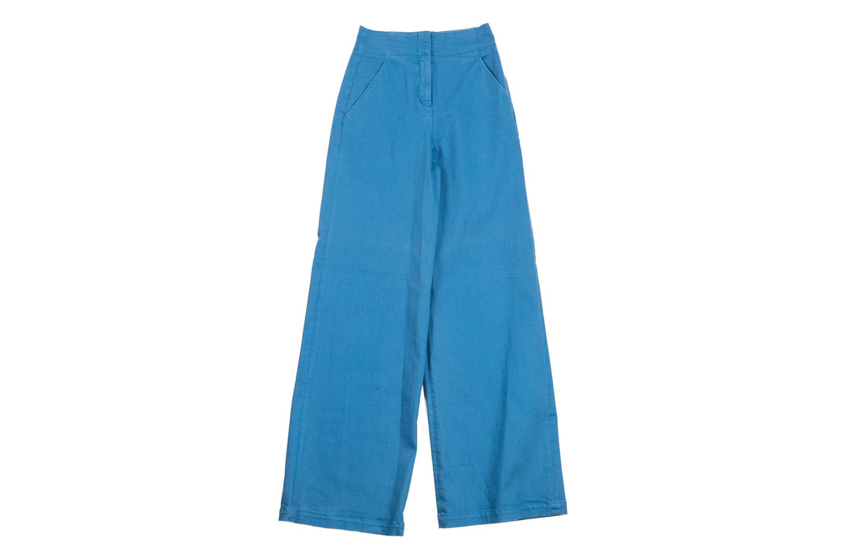 TIBI BUE COTTON WIDE LEG JEANS