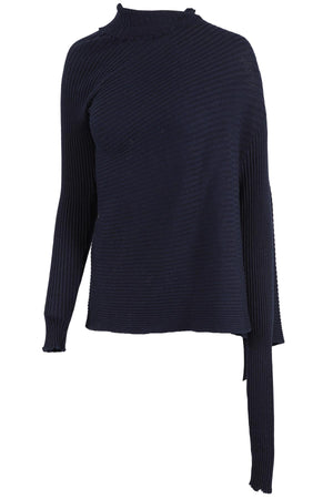 MARQUES ALMEIDA NAVY WOOL SWEATER SMALL