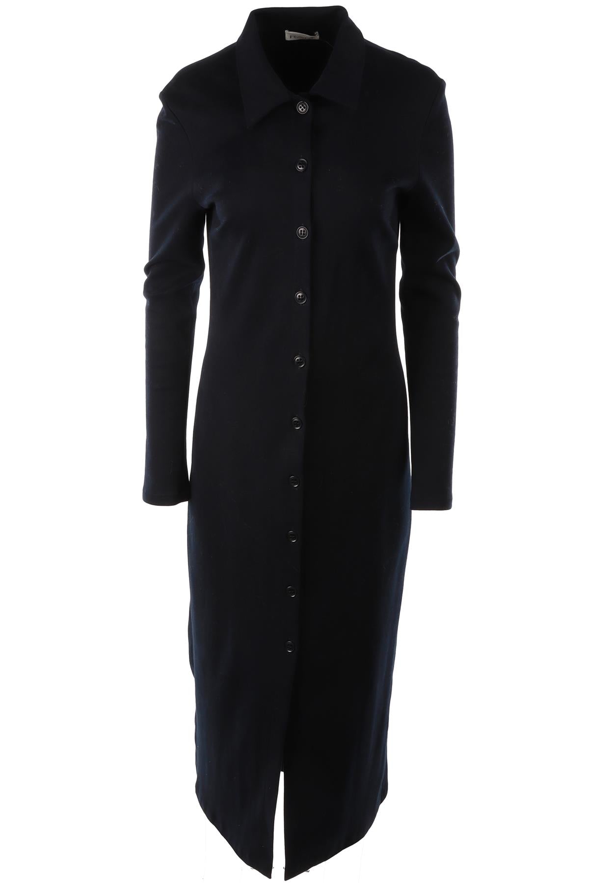 NAVY COTTON MAXI DRESS