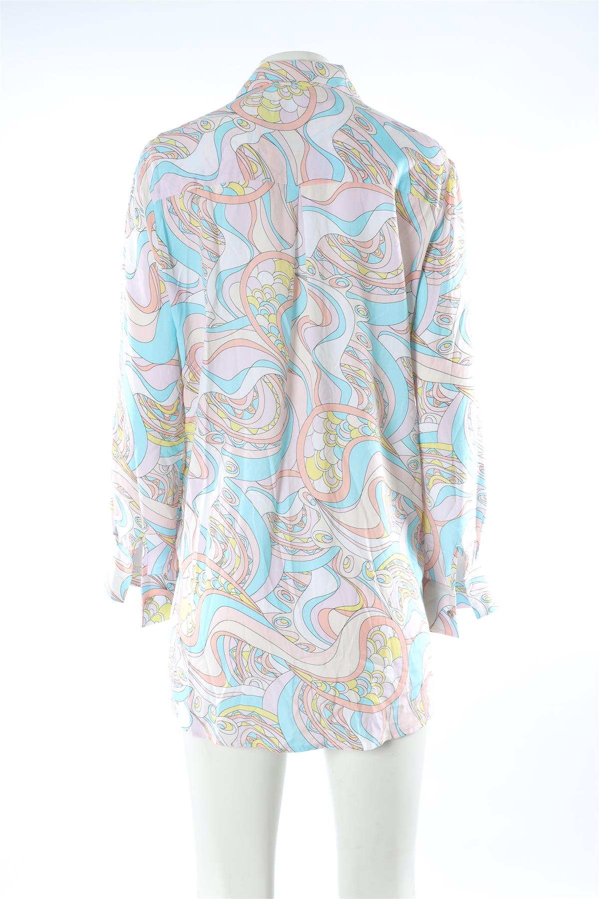 MELISSA ODABASH MULTI WOVEN SHIRT MEDIUM