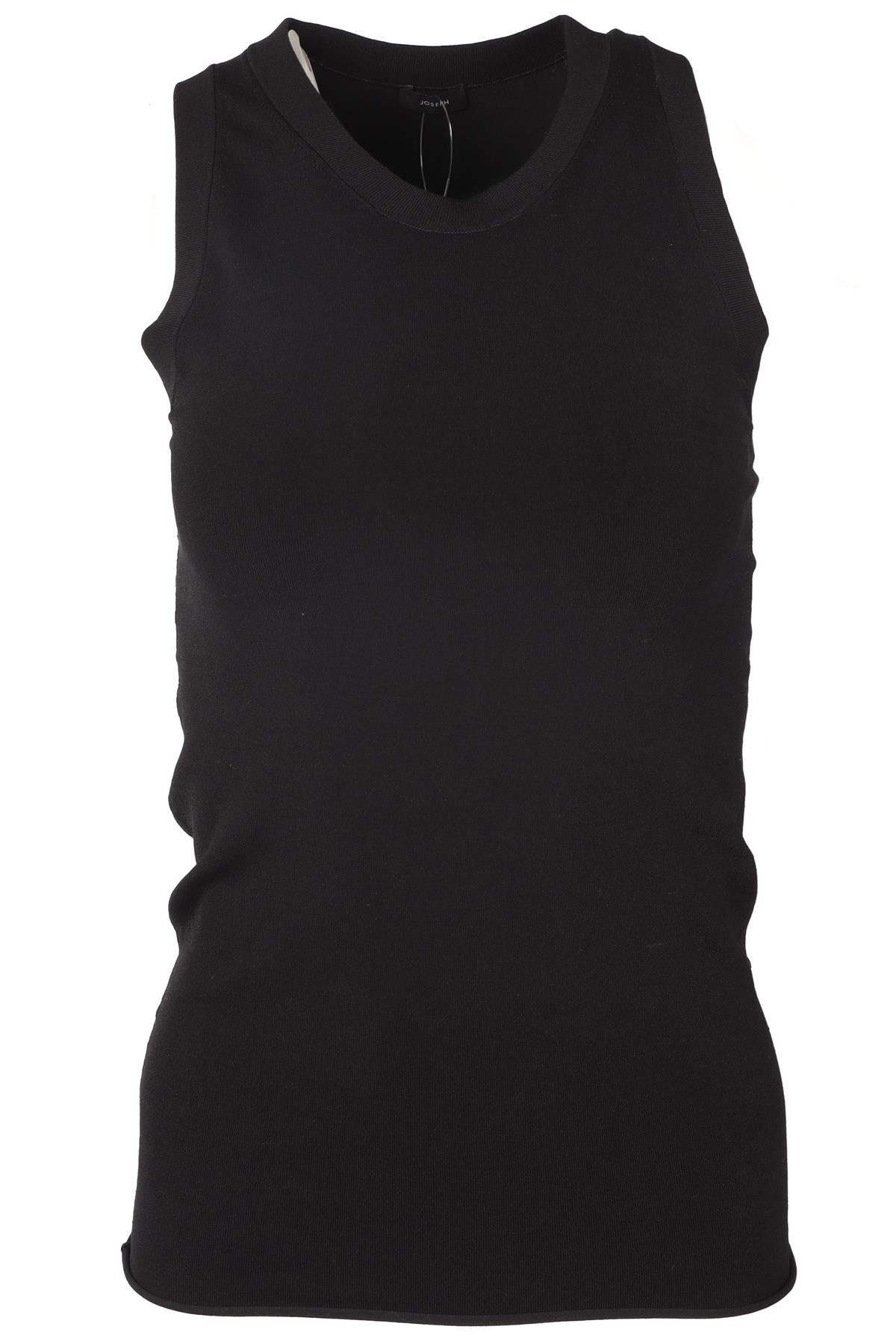 JOSEPH BLACK KNIT TOP SMALL