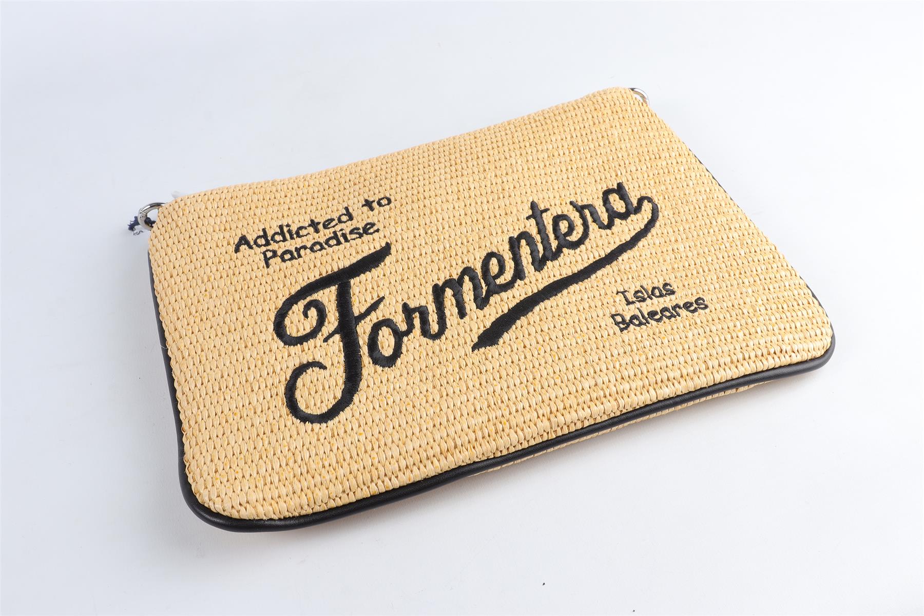 MC2 SAINT BARTH BEIGE RAFFIA CLUTCH