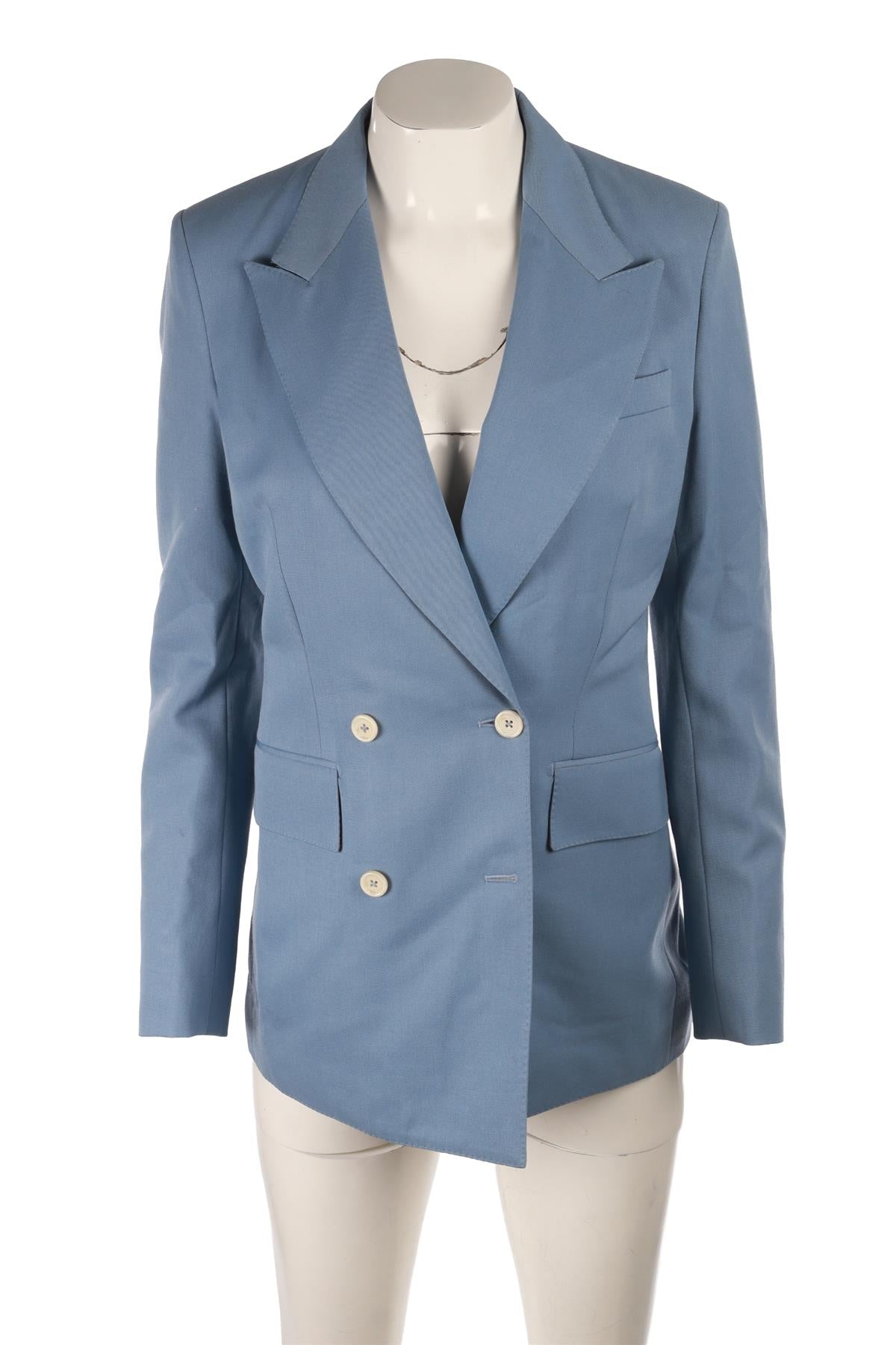BLUE WOOL BLAZER