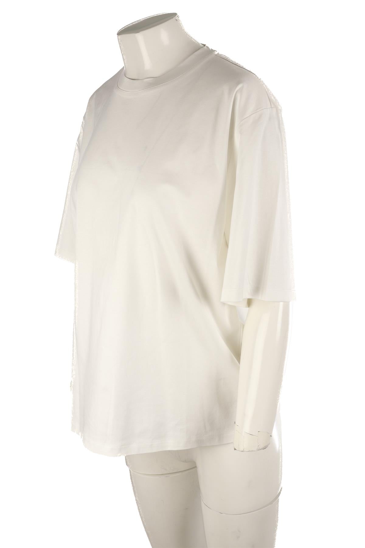RÓHE WHITE COTTON T-SHIRT FR 38 UK 10