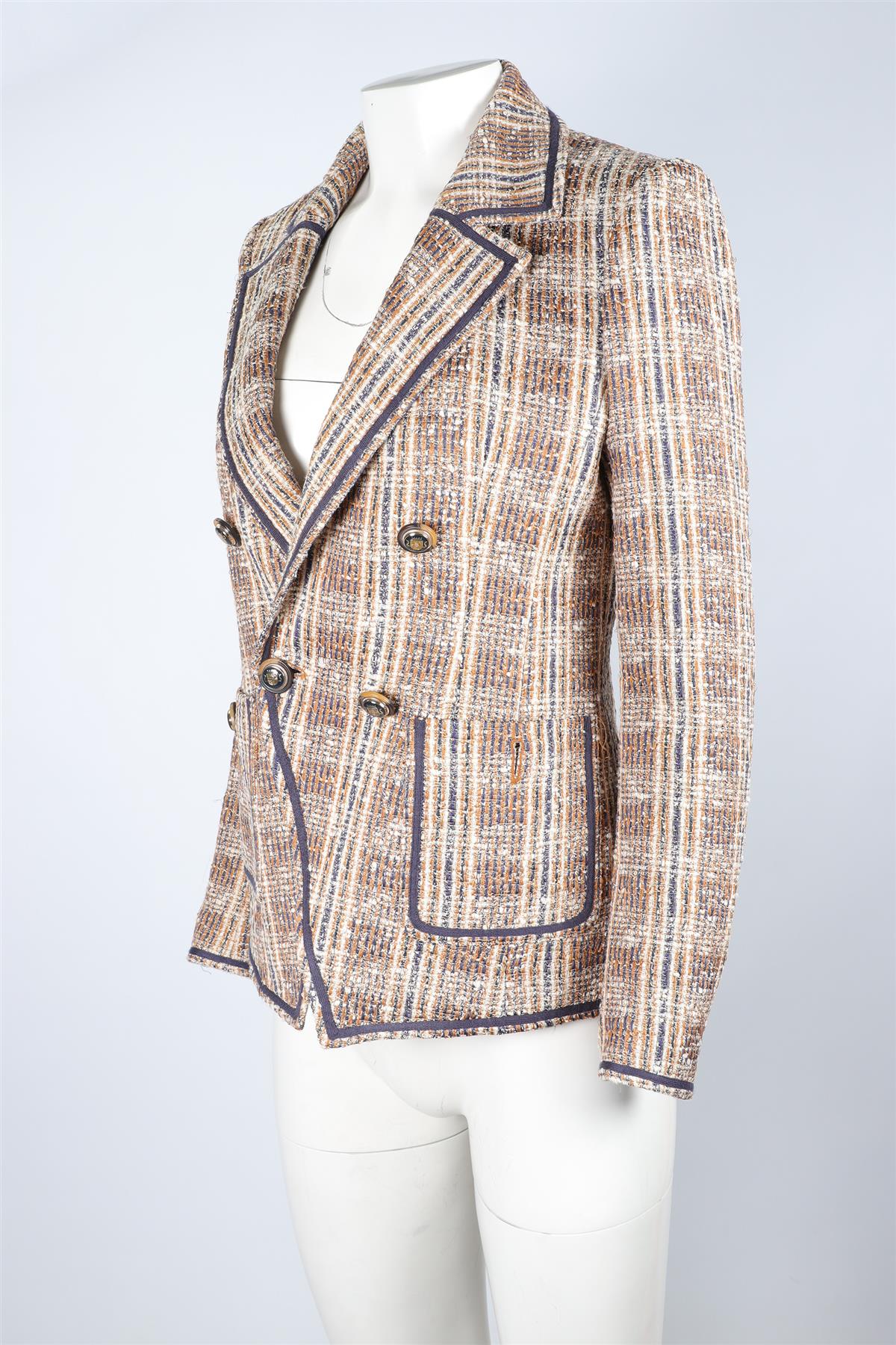 VERONICA BEARD MULTI TWEED BLAZER US 6 UK 10