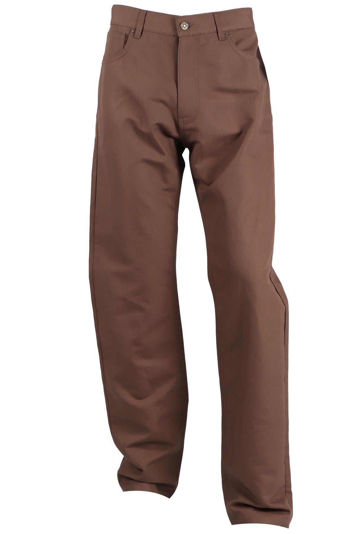 424 BROWN MEN'S STRAIGHT LEG PANTS IT 50 UK 34